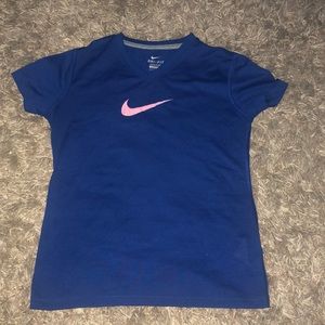 Girls' Nike Dri-FIT Swoosh V-Neck T-Shirt